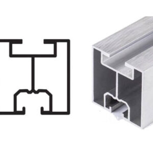 Profil 40x40 mm na śrubę młoteczkową 6600 mm czarny (szt.)