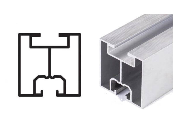 Profil 40x40 mm na śrubę młoteczkową 4400 mm czarny (szt.)